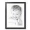 ArtToFrames 17x23" Matted Picture Frame with 13x19" Single Mat Photo Opening Framed in 1.25" Black and 2" Mat (FWM-4083-17x23)